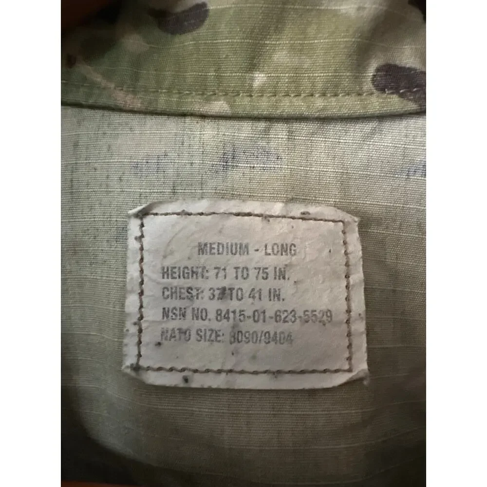 US Army OCP Multicam Combat Jacket Medium Long Military Tactical Field Coat